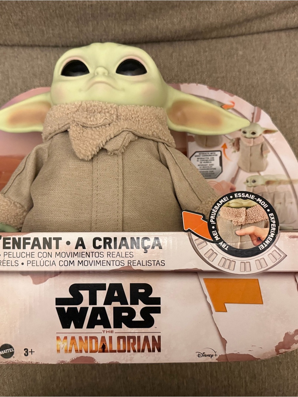 Star Wars Grogu Plush in Light Green and Tan